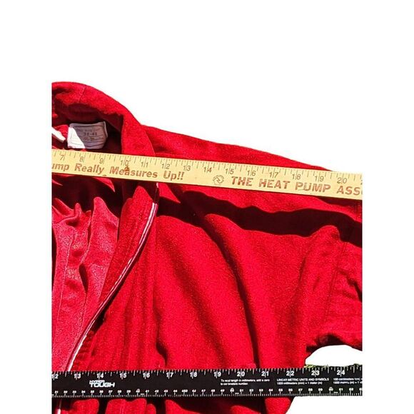 Vintage Sears The Men's Store Robe Sz 36-48 Red Casual Sleepwear Loungewear - Picture 5 of 7